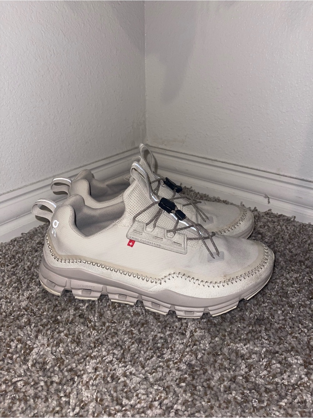 On cloud shoes